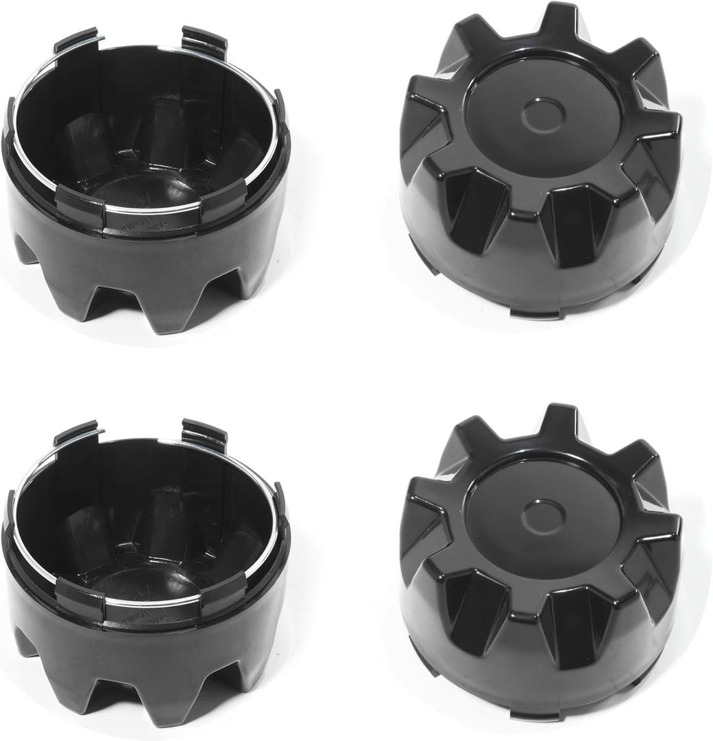 4Pcs Wheel Center Caps for ITP Wheel Rim Outer 84mm(3.31in) Inner 80.3mm(3.16in) Black Hub Caps (4/110, 4/115, 4/137, 4/156), Replacement C110ITP