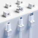 8-Pack Magnetic Cable Clip Nano Adhesive Cable Organizer - White, Suitable for Office desktops, Bedside Tables, Home appliances Wire Management (2Pack)