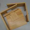 Natural Bamboo Napkin Holder for Table, Napkin Dispenser, Decorative Beverage Napkin Holder for Kitchen, Home,Bar (Natural)