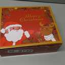 Christmas Village Sets-Christmas Decorations,LED Lighted Christmas Village Houses with Figurines, Christmas Village Collection Indoor Room Decor - Collectible Buildings