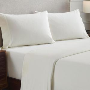 Superior Extra Soft Highest Quality All Season 100% Brushed Cotton Flannel Solid Bedding Pillowcase Set - Ivory, King Size