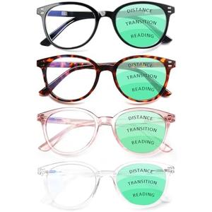 4 Pack Reading Glasses Spring Hinge Stylish Readers Black/Tortoise for Men and Women (Colour mixture, 1.00, x)
