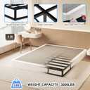 NHODIR Box Spring for King Bed, 7 Inch King Box Spring Only, Strong Metal Frame Mattress Foundation, No Noise, Easy Assembly