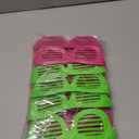 Mega-L 12 Pcs Glow in The Dark Glasses, Glow in The Dark Party Supplies, Neon Fluorescent Blacklight Eyeglasses Party Favors, Glow Photo Booth Props Eyewear Accessories for Women, Men, Adult Halloween