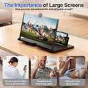 TOCOL for Phone Screen Expanders Magnifiers Pull-Out Type Big Screen Magnifier for Cell Phone Portable Mobile Phone Amplifier for Watching Video Galaxy S24 Ultra Screen Protector