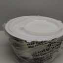 OVENTE Mixing Bowl Set with Lids, 3-Piece Stainless Steel Nesting Bowls for Easy Food Storage, Stackable Design, Kitchen Essential for Baking, Cooking and Prepping, Size 5, 3.5, 1.5QT, Silver BM46333S