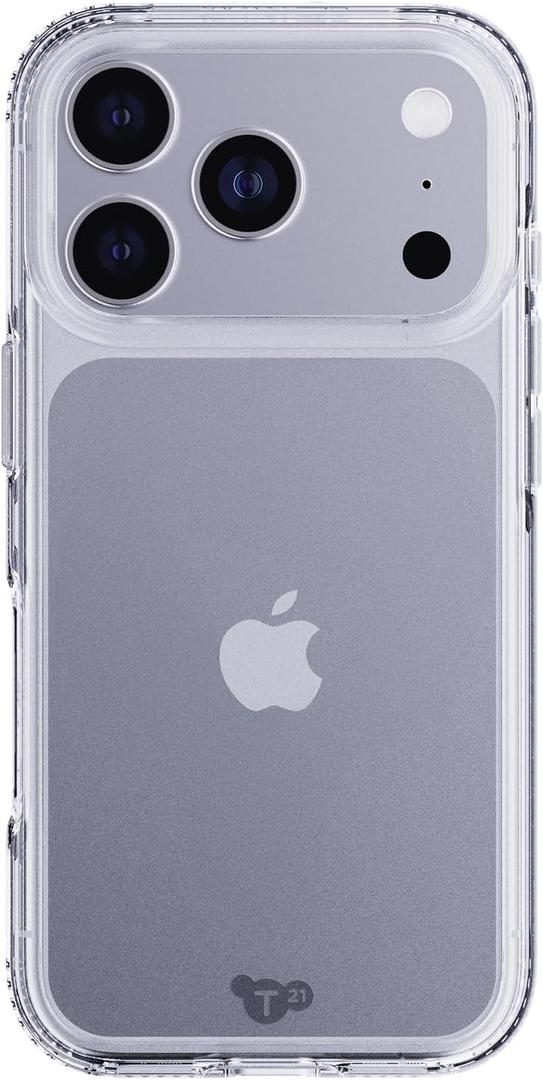 Tech21 EvoClear Case for iPhone 17 Pro  Clear | Slim Protective Case | Impact Protection | Wireless Charging Compatible