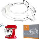 Pouring Shield Compatible KitchenAid 4.5QT & 5QTTilt-Head Stand Mixers,With KitchenAid mixer coverFully Enclosed Foldable Lid Mixer Bowl Cover