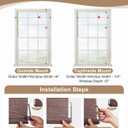 32''W X 72''H Cordless Bamboo Roman Shades, Light Filtering Roll Up Bamboo Matchstick Blinds for Interior Window Home Patio Porch, Dark Brown