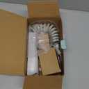 CECEFIN Kitchen Sink Sprayer Hose Attachment for Faucet, Kitchen Faucet Head Replacement w/ 79" Recoil Hose and Holder, Pressurized Water Saving Aerator & Diverter Valve, Faucet Sprayer Attachment Set (F- Grey- ON/OFF Pause Sprayer)