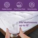 SafeRest CloudGuard - Twin Size Hybrid Mattress Protector & Pad (Extra Padded) - Waterproof Quilted Pillow Top Mattress Cover - Thick, Plush & Fitted Mattress Topper for Bed