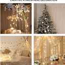 AdasBridal Diamond Beads String Fairy Lights Battery Operated - Clear Acrylic Crystal Bead Strand 20 Led String Lights 3.94 Ft for Christmas Tree Hanging Wedding Centerpiece Party Decorations, 2 Pack