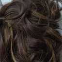 SEIKEA Ponytail Extension, PT005 Isabella 18" Long Bohemian Curly Drawstring Ponytail Light Fluffy Multi Layered Clip in Hair Extensions Ponytail Natural Soft Synthetic Hairpiece Brown/Caramel Blonde (18 Inch (Pack of 1), Chocolate Brown with Caramel Blonde Highlights)