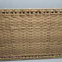 Laundry Hamper with 4 Removable Liner Bags; 176L Handwoven Rattan Laundry Basket with Lid & Heightened Feet; Clothes Hamper with Side Handles, 176L-4 Section