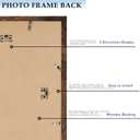 A2 Picture Frame with A3 Mat, Display 11.7x16.5 inch A3 with Mat or 16.5x23.4 inch A2 without, Wood 16.5 by 23.4 Photo Frame, 16.5 x 23.4 Frame for Wall Hanging, Deep Brown