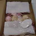 Demissle 24 Set Flower Mini Soaps for Guests Flower Soap Wedding Handmade Gift Favors Fancy Decorative with Thank You Tags for Wedding Bridal Guest Gift Party Favor(Rose)