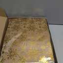 Tinlade 48 Pcs Christmas Kraft Paper Bags Bulk Assorted Sizes Bronzing Gift Bag Metallic Treat Goodie Gold Supplies for Winter Holiday New Year Party Packaging Decor - 24 Small, 14 Medium, 10 Large