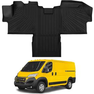Floor Mats for Ram Promaster 1500/2500 /3500 2018-2025 All Weather Floor Mats for Ram Promaster Accessories 2025-2018 TPE Front Row Mat