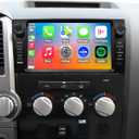 QLED Radio for Toyota Tundra 2007-2013 Sequoia 2008-2018 Upgrade,Touch Screen Stereo Replacement,Wireless carplay Android auto,4G LTE Network,Free Camera