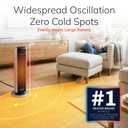 Lasko 29" Ceramic Tower Space Heater with Remote Control - Black - 5586