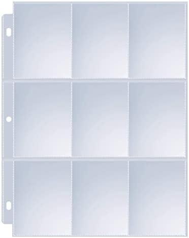 36 Pack 9 Pocket Page Protectors, Sooez Trading Card Sleeves for 3 Ring Binder, Baseball Cards Holder, Protective Pages Sheets for Binders Album, Fit for YuGiOh, MTG, Game, Business & Sports Cards