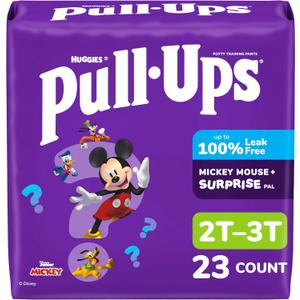Pull-Ups Boys' Potty Training Pants, Size 2T-3T Training Underwear (16-34 lbs), 23 Count