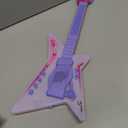 Guitar and Microphone Play Set with Glasses,Music Toys with Music&Light,Kids Karaoke Machine,Music Instruments for Toddlers,Girls,Perschool Educational Toys Gift for Children (Red)