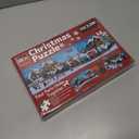 Christmas Train Puzzle for Adult, Xmas Santa Holiday Jigsaw Puzzle, Winter Forest Snow Scene Puzzle