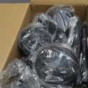 GIGALUMI 8 Pack Solar Pathway Lights, Solar Garden Lights Outdoor Warm White, Waterproof Led Path Lights for Yard, Patio, Landscape, Walkway (Black)