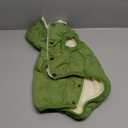 Fleece Lining Extra Warm Dog Hoodie in Winter for Medium Dogs Jacket Pet Coats with Hooded Green L (Large (Pack of 1))