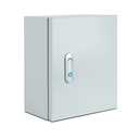 Steel Electrical Junction Box, Indoor&Outdoor Electrical Enclosure Box, Wall Mounted Waterproof&Dustproof Metal Box, Universal Electric Equipment Enclosure Box with Safety Locks and Mounting Plates