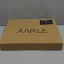 Juvale Bamboo Silverware Organizer for Drawer, Kitchen, 6 Slot Utensil Tray (Black, 17 x 11.75 x 1.75 In)