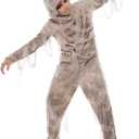 EraSpooky Halloween Mummy Costume Child Horror Fancy Dress Kids Egypt Costume, M