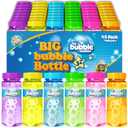 48 Pcs Bubble Bottles with Wand,Bubbles Party Favors for Kids,Summer Toys, Blow Bubbles Solution Novelty Toy, Party Favors, Birthday Party Supplies, Outdoor & Indoor Activity,4oz,6 Colors