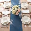 Artoid Mode Navy Blue Table Runner, Seasonal Summer Fall Washable Kitchen Dining Table Decoration for Home Party Decor 13x90 Inch