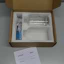 Glass Syrup Pump Bottle Dispenser for Coffee Bar Accessories with 84 Labels (Set of 2), 16.9 oz, Matte Black