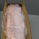 little dove Bed Canopy with Star Lights, Double Layer Canopy for Bed, Princess Play Tent for Girls Room, Breathable Bed Curtain for Children Reading Nook, Machine Washable, 25.6''x106'', Pink