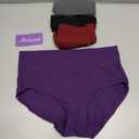 Annenmy Women's High Waist Cotton Underwear Soft Brief Panties Regular and Plus Size 4Pcs
