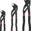 MAXPOWER 3 Pieces Pliers Wrench 7 inch 10 inch 12 inch