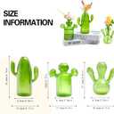 XXXFLOWER Cactus Plant Propagation Station Terrarium Jars for Plant Cuttings Air Plant Holders Unique Glass Flower Vase for Hydroponics Plants for Plant Lovers Home Garden Decor