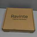 Ravinte 45 Pack 6 inch Cabinet Pulls Matte Black Stainless Steel Kitchen Cupboard Handles Cabinet Handles 3.75" Hole Center