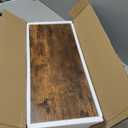 QEEIG Floating Shelves for Wall 23.6" Long - Wall Mounted Shelf Bathroom Kitchen Living Room Bedroom Farmhouse Home Decor Display Bookshelf Large 23.6 x 9.3 inch Set of 2, Rustic Brown (008-60BN)