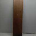 KIVY Dual Monitor Riser with Integrated Metal Shelf - Wooden desk shelf for top of desk - Wood monitor stand for desk 2 monitors / tv - Dual monitor stand riser for desk - Large Walnut Monitor Stand