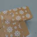 Ctosree 50 Sets Christmas Candy Apple Boxes with Hole and Stick 4 x 4 x 4 Caramel Apple Box Kit Cake Cookies Gift Packaging with Clear Window for Wedding Winter Xmas Party Supplies (Snowflake)