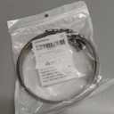 4 Inch (Diameter) Hose Clamp, 304 Stainless Steel Quick-Screw Dryer Vent Clamp, Adjustable 3.5 to 4.3 Worm Gear Hose Clamps for Air Ducting, Dust Collection, Automotive, 4 Pack