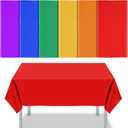 Panelee 6 Pcs Assorted Color Plastic Tablecloth 54 x 72 Inch Disposable Colorful Tablecloth Rectangle Table Cover for Birthday Party Wedding Picnic Graduation Table Decoration (Bright Color) (72.1" x 53.9" (NA))