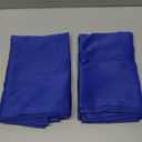 DONREN 2 Panels Royal Blue Valances for Bedroom - Small Window Rod Pocket Curtain Valances(42 by 12 Inch,2 Panels)