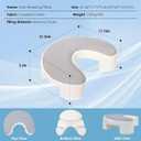 Side Sleeper Pillow for Adults, Ergonomic Memory Foam Pillow with Arm Hole for Neck, Rotator Cuff & Shoulder Pain Relief, Knee Pillow Between Legs, Shoulder Pillow Ideal for Left & Right Side Sleeper, Gray