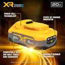 DEWALT Powerstack 20V MAX Battery, Rechargeable, 5Ah, Lithium Ion, 2-Pack (DCBP520-2)