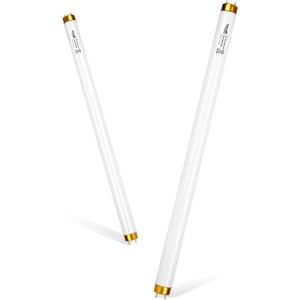 UVB Light for Reptiles Bearded Dragon, 2 Pack T8 UVB Reptile Light UVB Bulb 10.0 15W UVA UVB Reptile Light Bulb Terrarium Light Lamp Tube for Turtle Chameleon Leopard Gecko Snake Tank, 18 Inch